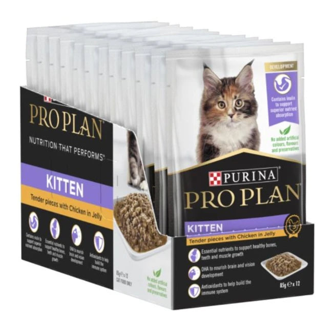 Purina Pro Plan Kitten Chicken in Jelly wet food 85g pouch