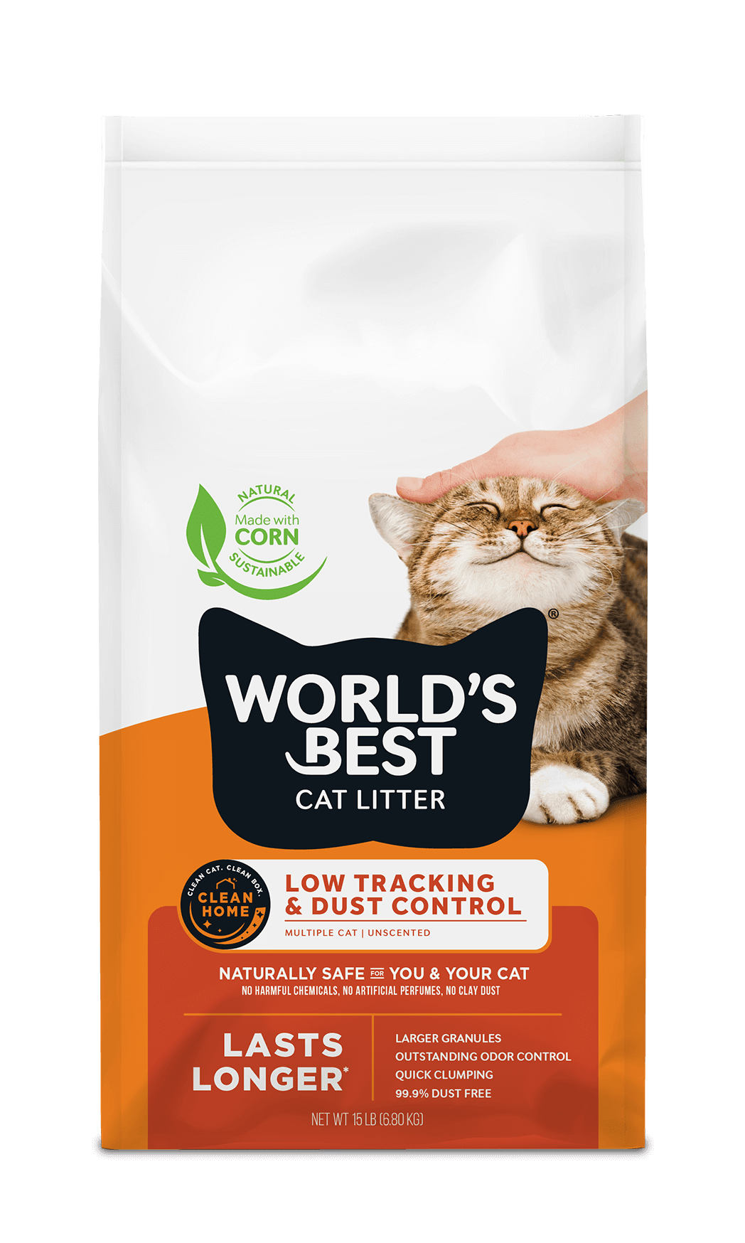 World's Best Cat Litter Low Tracking & Dust Control