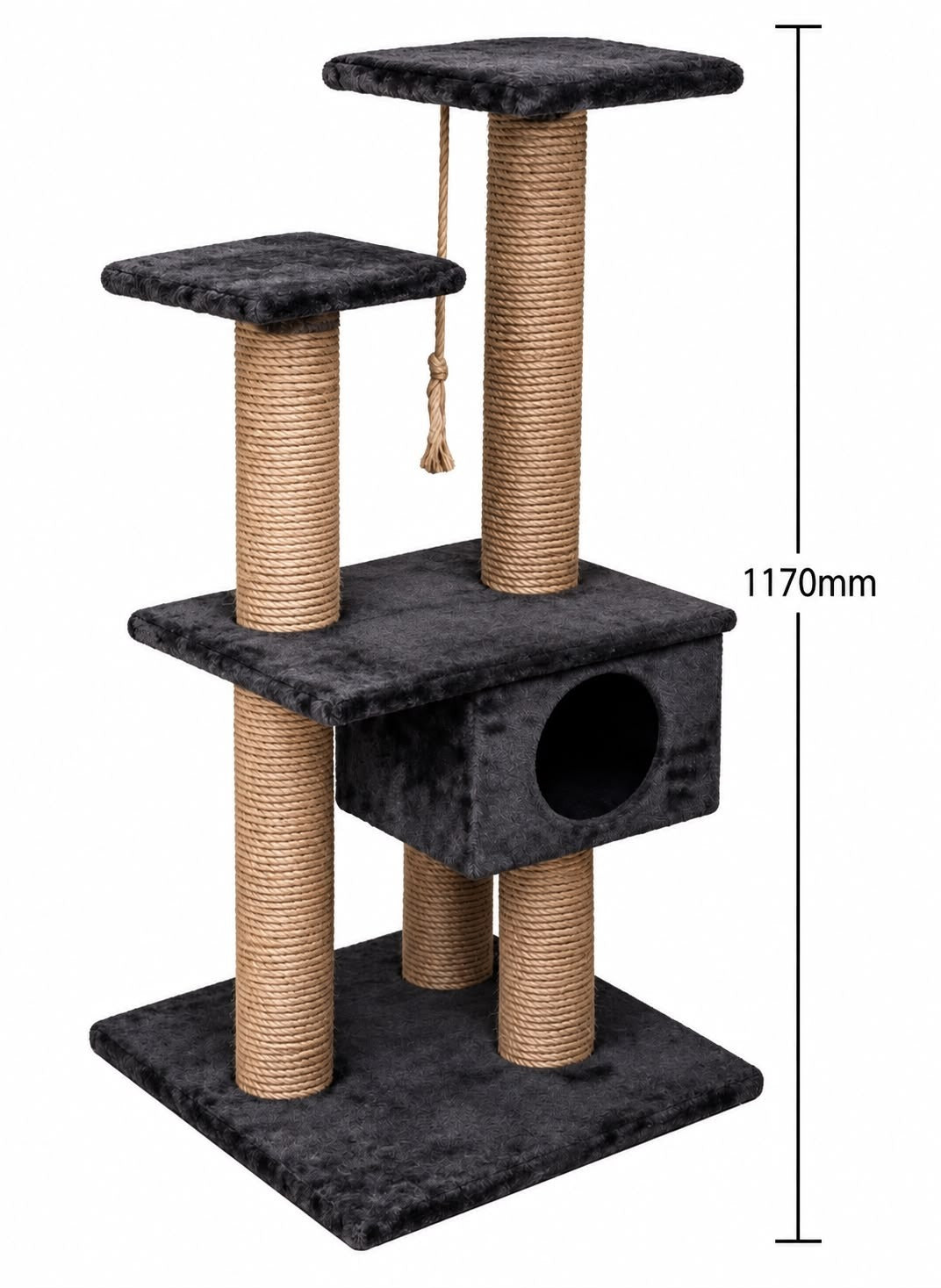 Feline Flair Clawsome Luxury 3 Level Catnip Cat Scratcher