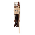 AFP Cat Toy Octopus Wand Brown Grey Tan