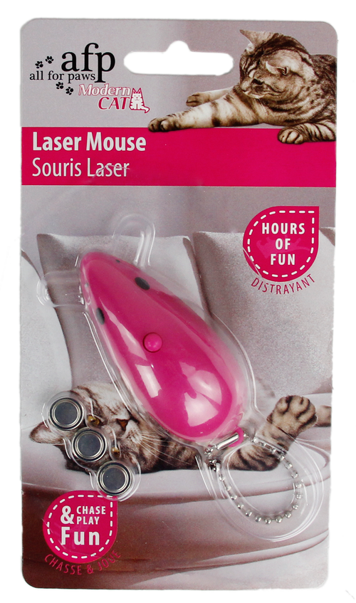 AFP Cat Toy Laser Mouse Pink