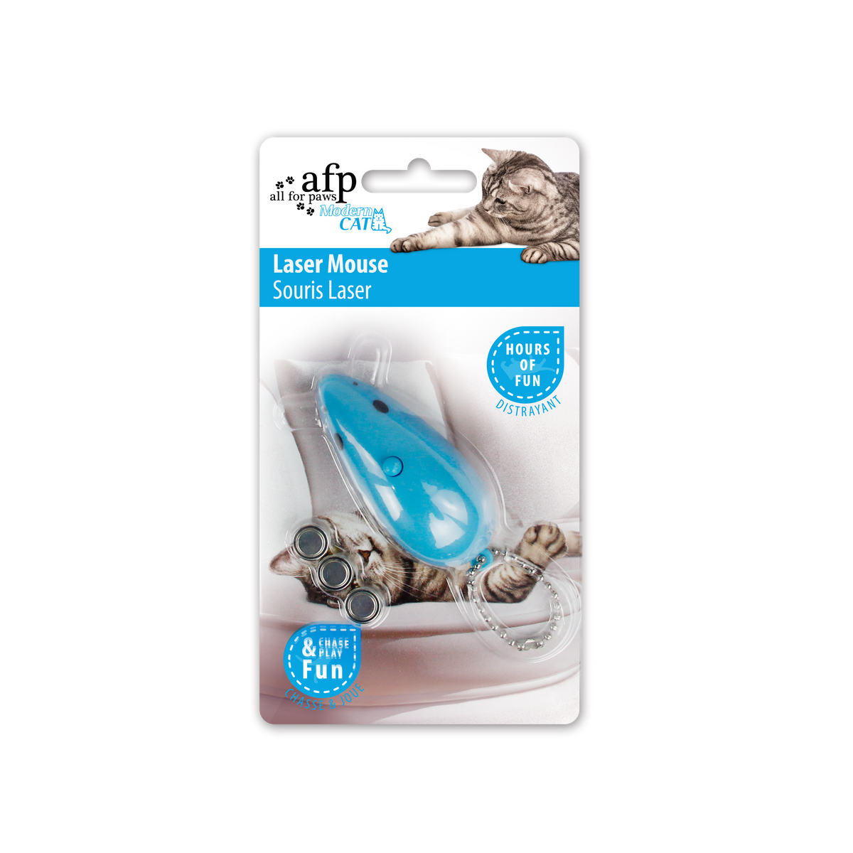 AFP Cat Toy Laser Mouse Blue