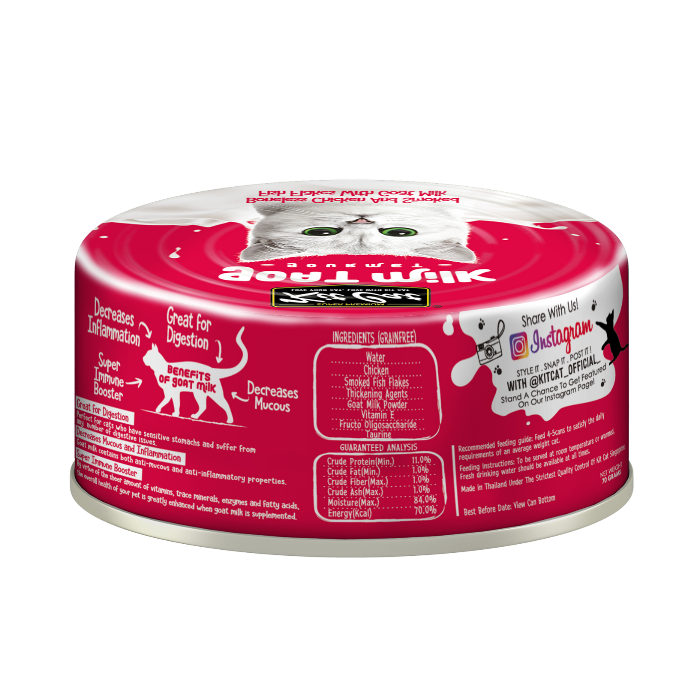 Kit Cat Boneless Chicken & Goat Milk Gourmet (70g)