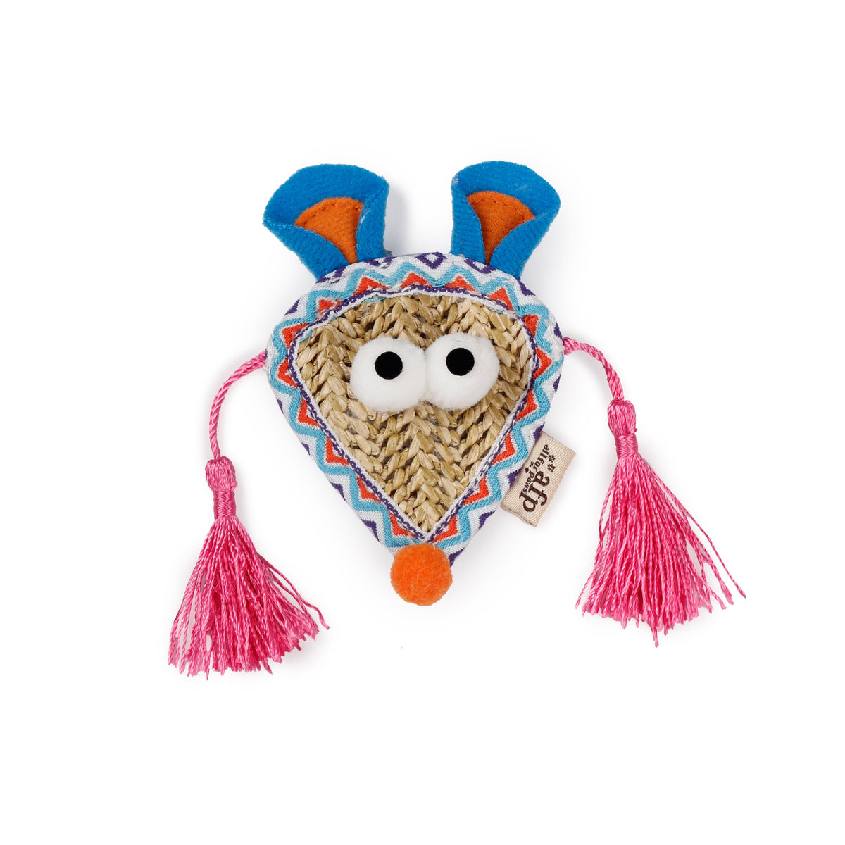 AFP Cat Toy Whisker Fiesta Mouse Face Pink