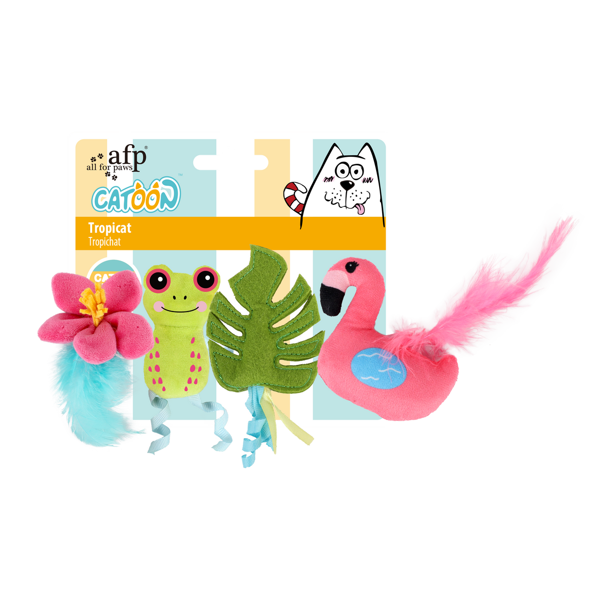 AFP Cat Toy Tropicat 4pk