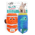 AFP Cat Toy Sea Sock 2-pack, Orange & Blue