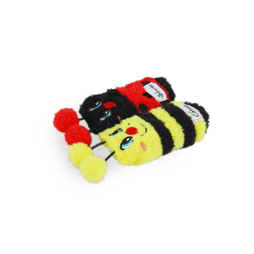 AFP Cat Toy Cat Socks Bug Sock 2 Pack Red