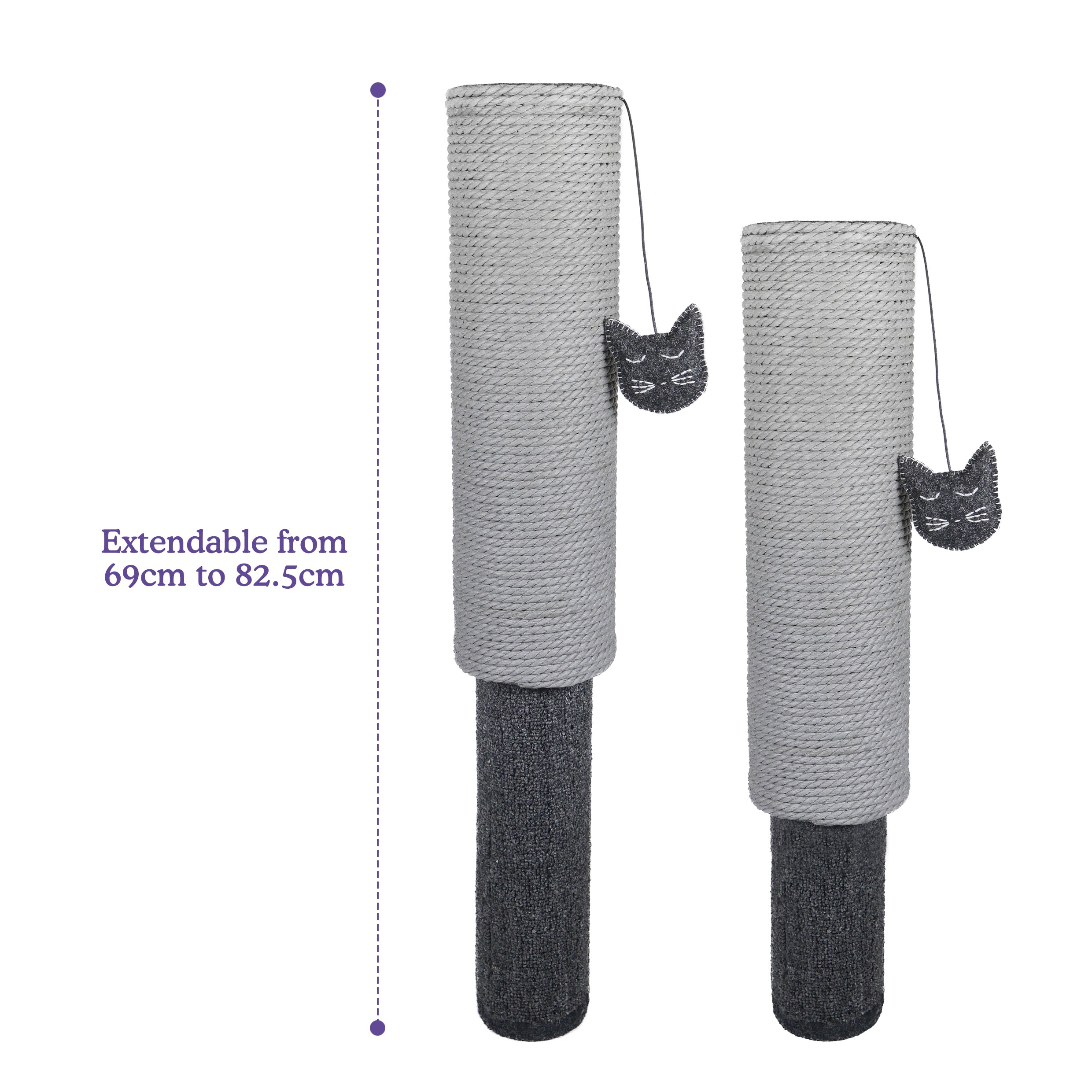 Rosewood Adjustable Pole Scratcher
