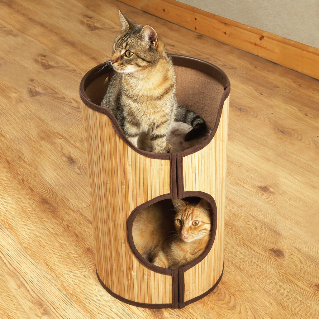 Rosewood Bamboo Cat Tower