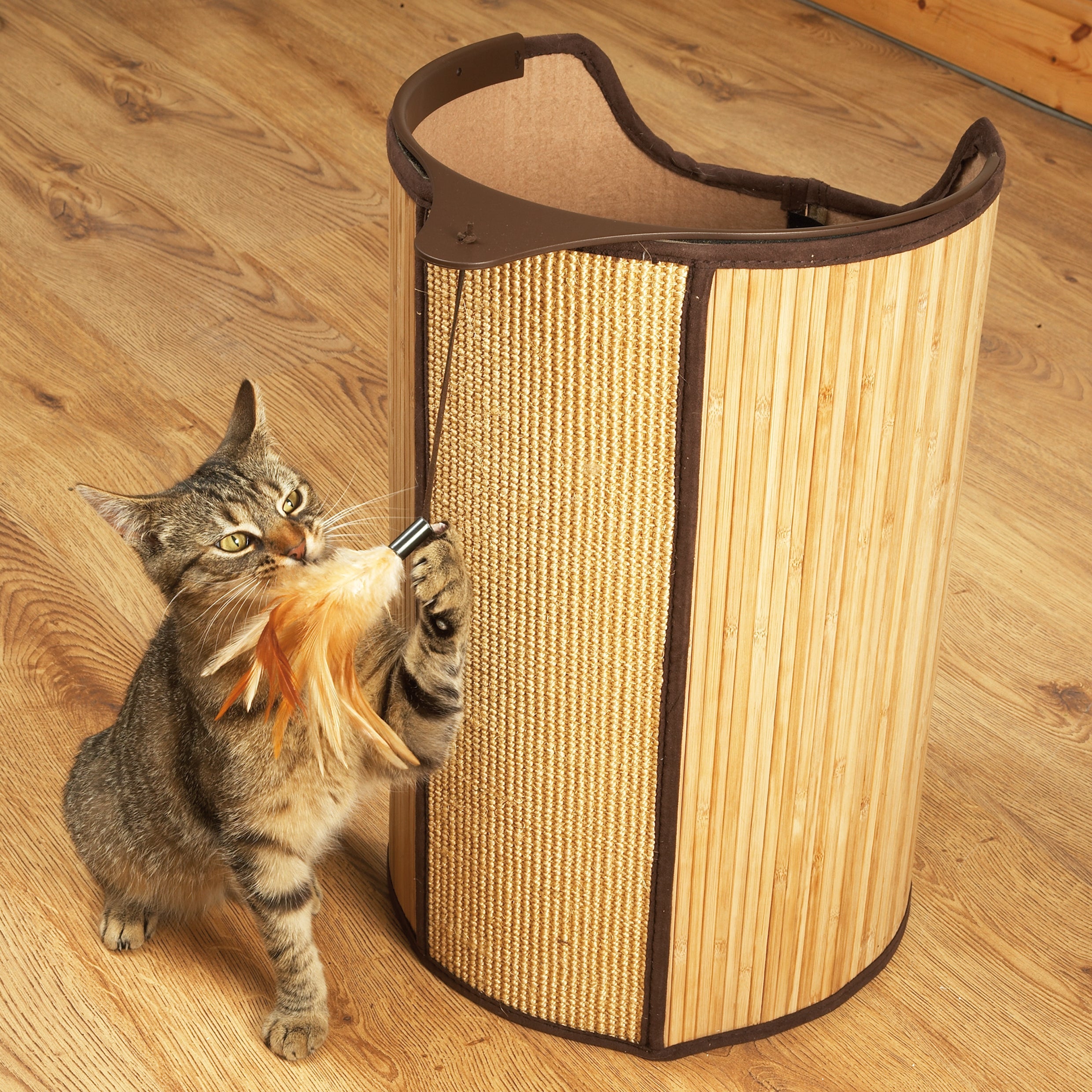 Rosewood Bamboo Cat Tower