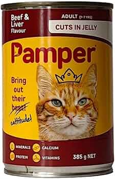 Pamper Steak Cuts in Gravy Wet Cat Food Can 385g