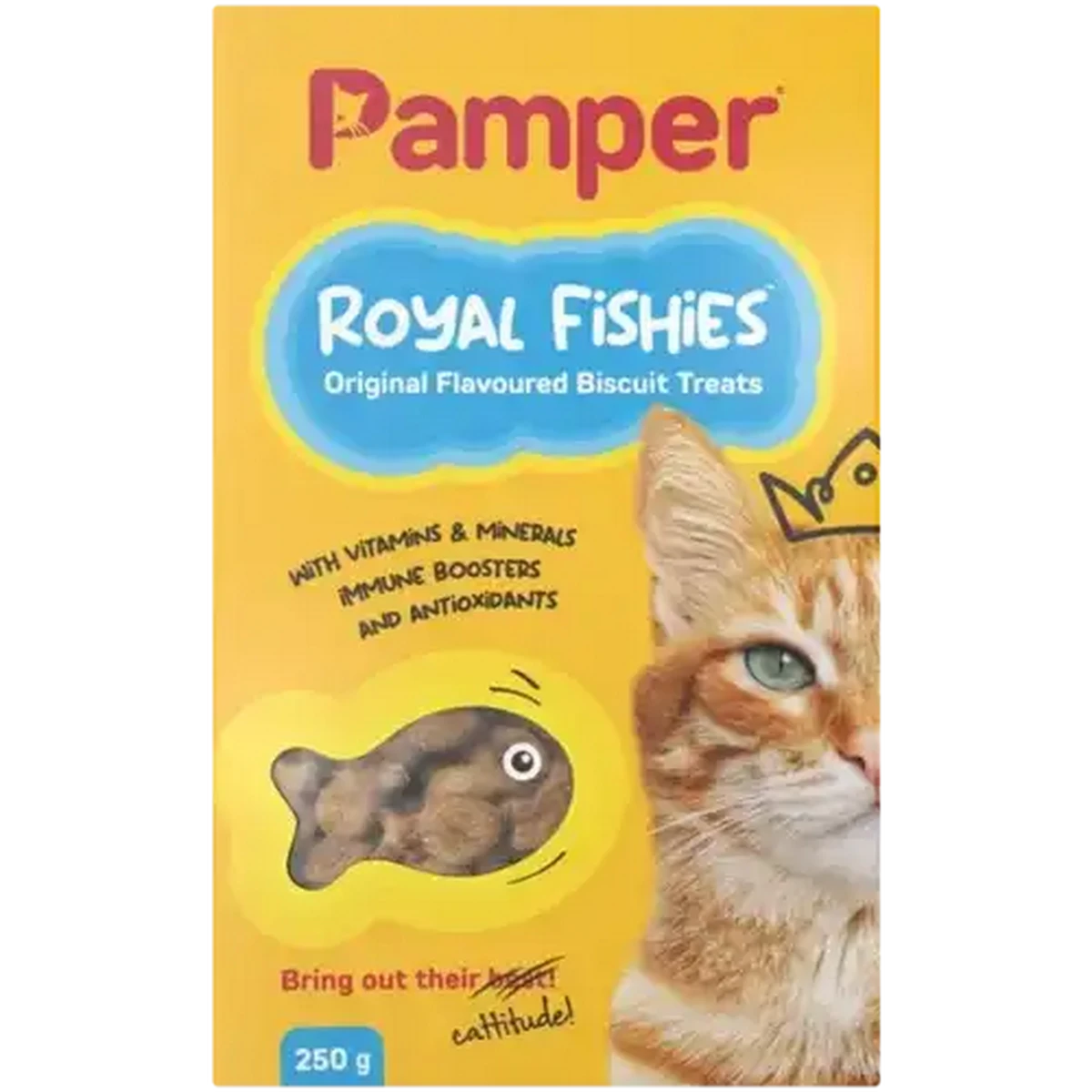 Pamper Royal Fishes Biscuit Treats Original 250g
