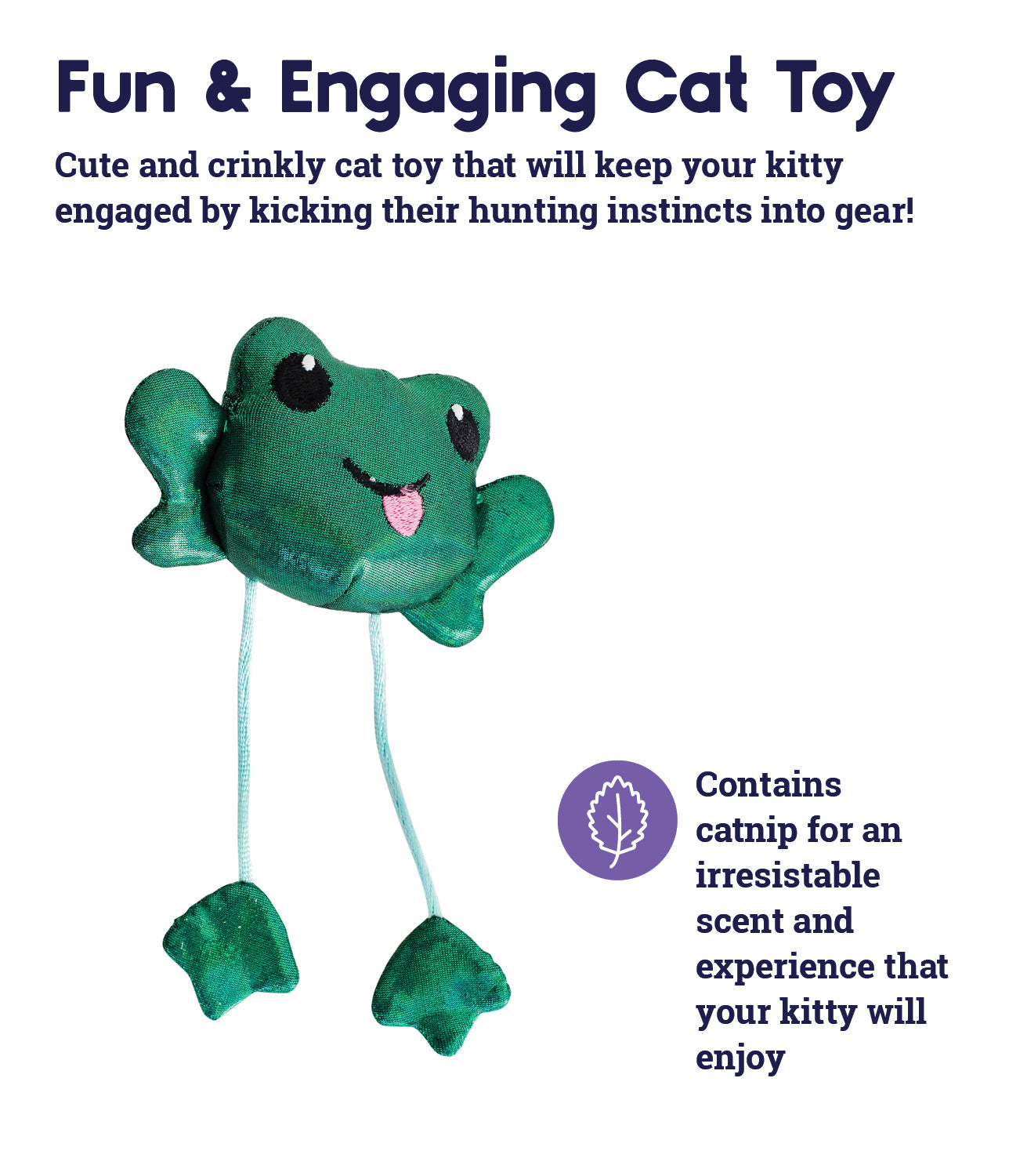 Catstages Toss 'n Dangle Frog