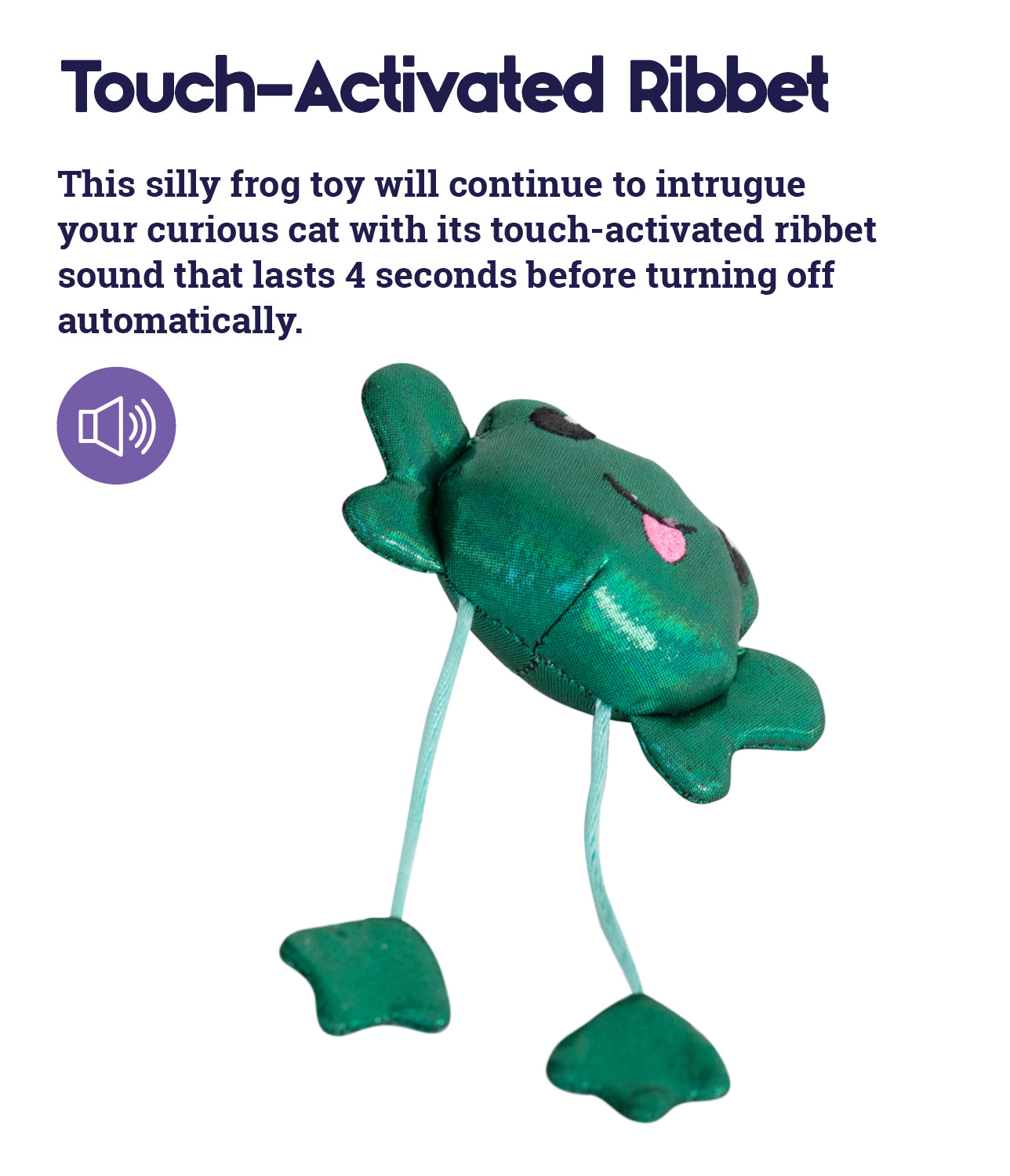 Catstages Toss 'n Dangle Frog