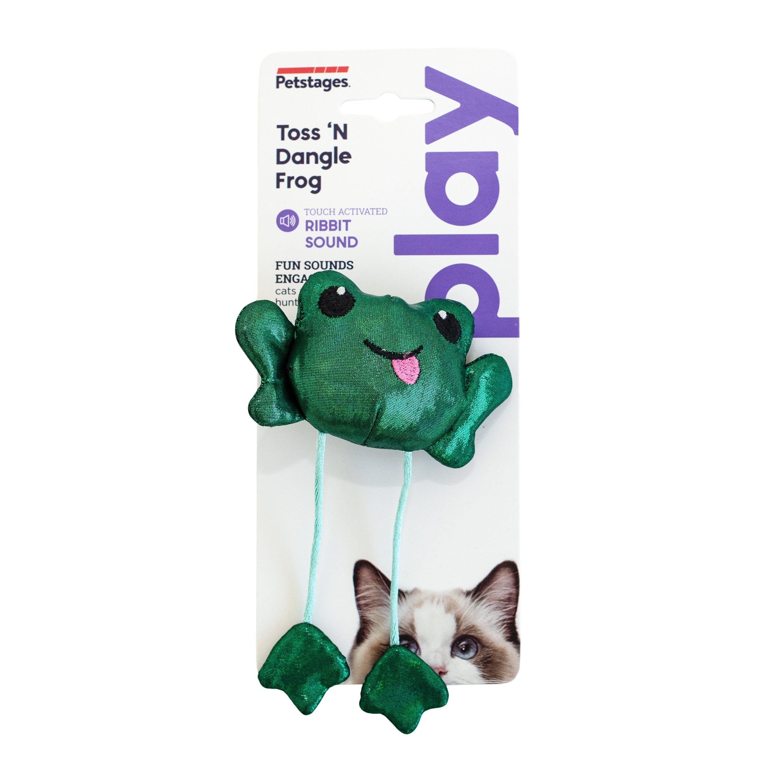 Catstages Toss 'n Dangle Frog