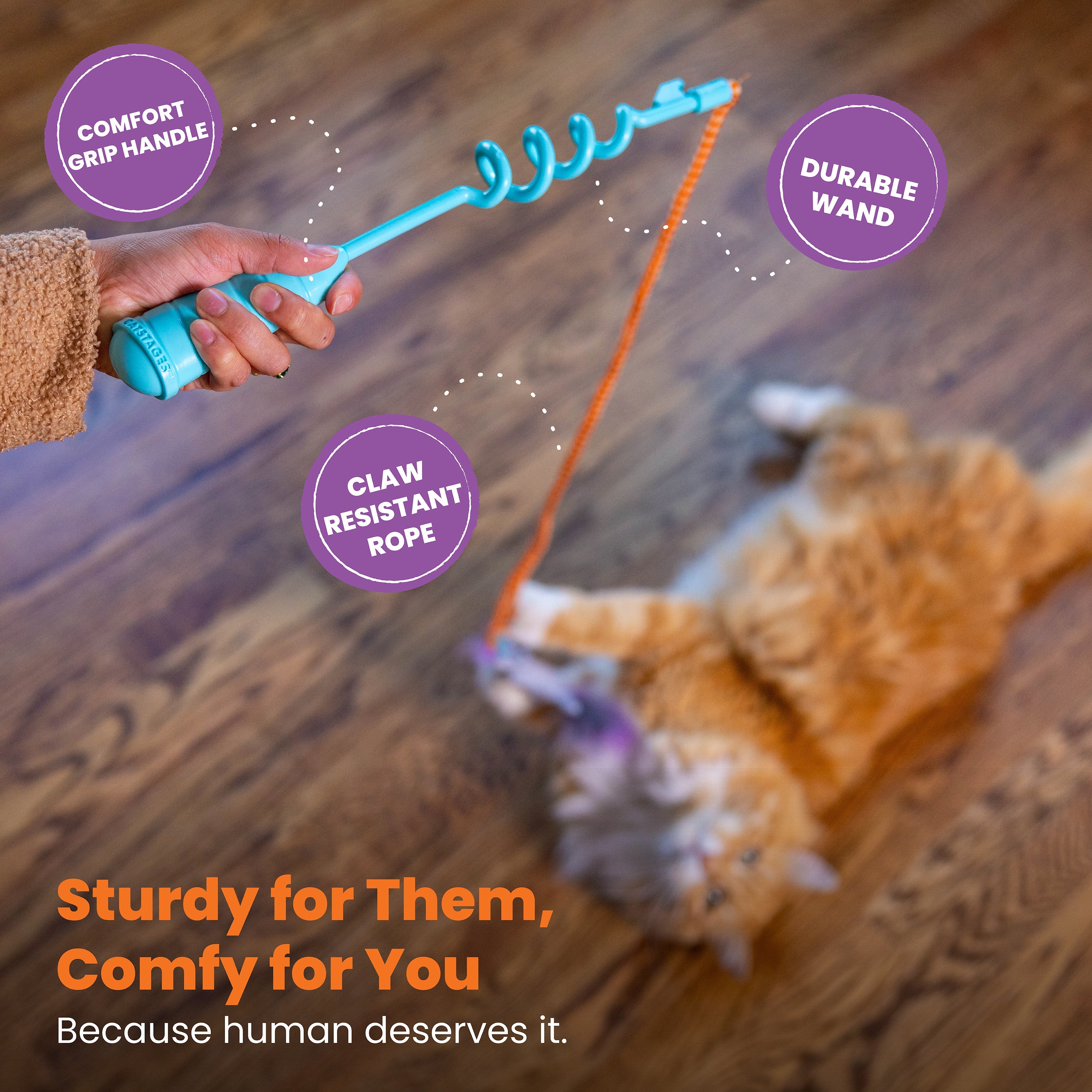 Catstages Cat-Apult Spring Wand