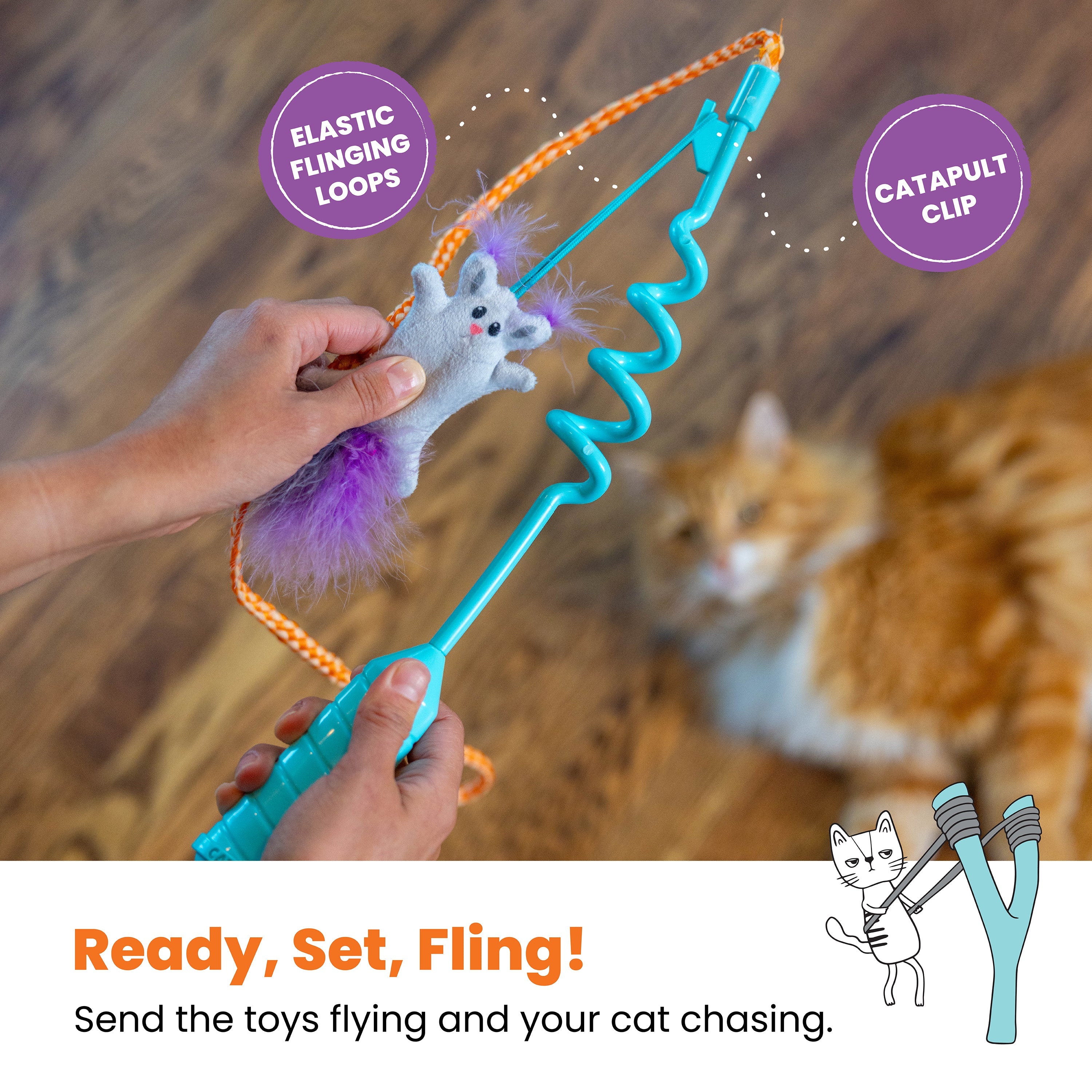 Catstages Cat-Apult Spring Wand