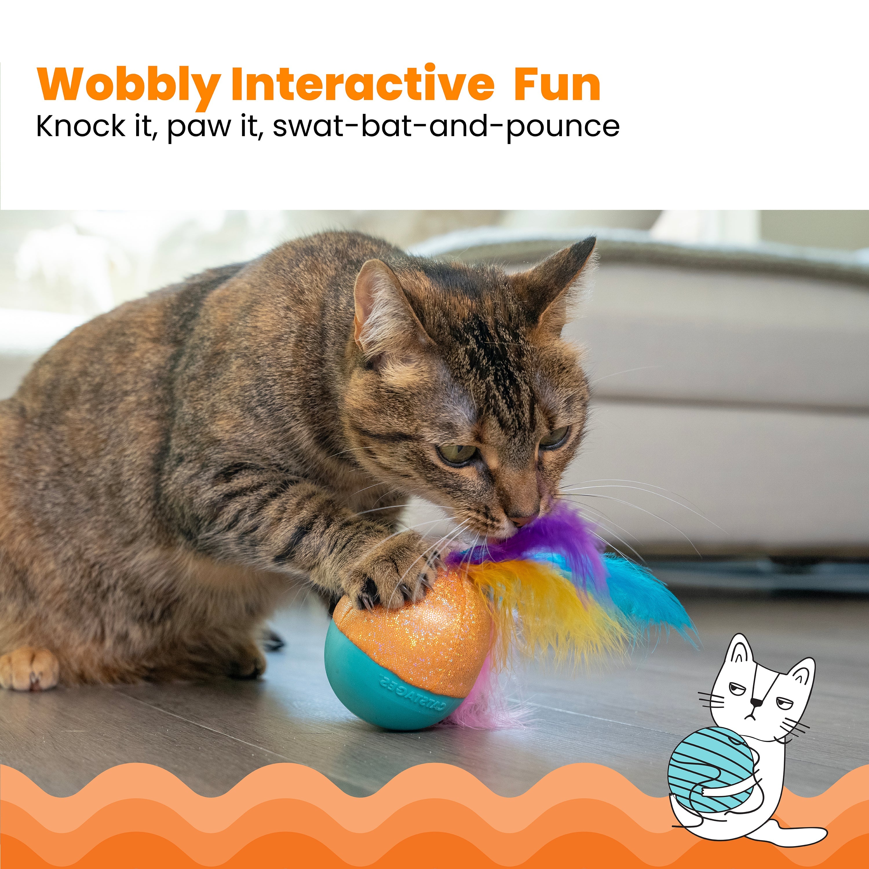 Catstages Whack N' Wobble Ball