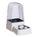 Optigro Gravity-Fed Automatic Pet Feeder with Stainless Steel Bowl
