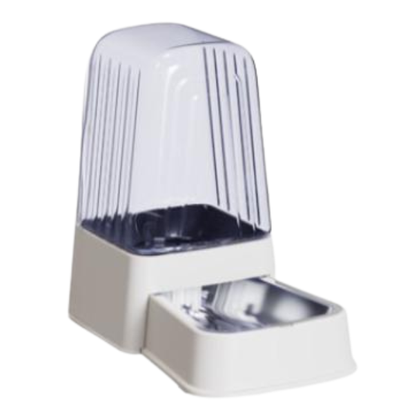 Optigro Gravity-Fed Automatic Pet Feeder with Stainless Steel Bowl