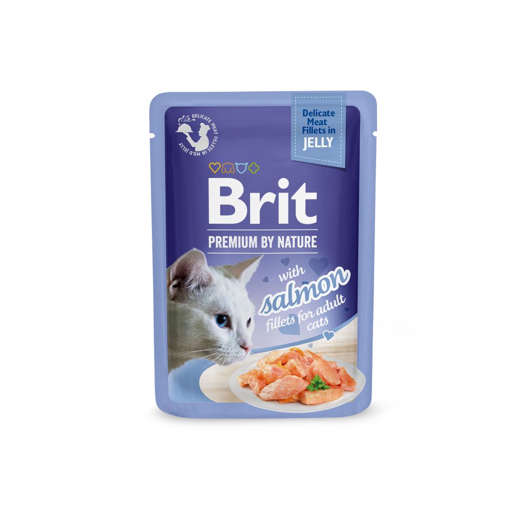 Brit Premium Adult Salmon Fillets in Jelly