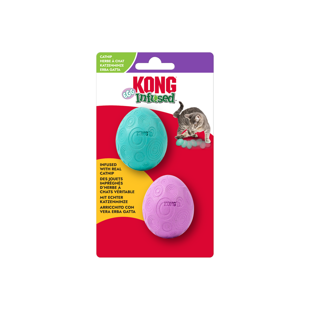 KONG Cat Infused Catnip Egg - on pack