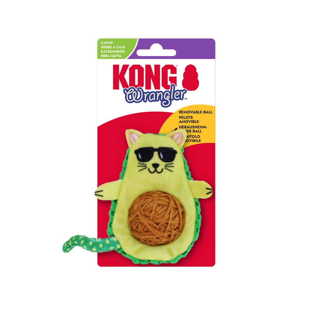 KONG Cat Wrangler Avocato - on pack