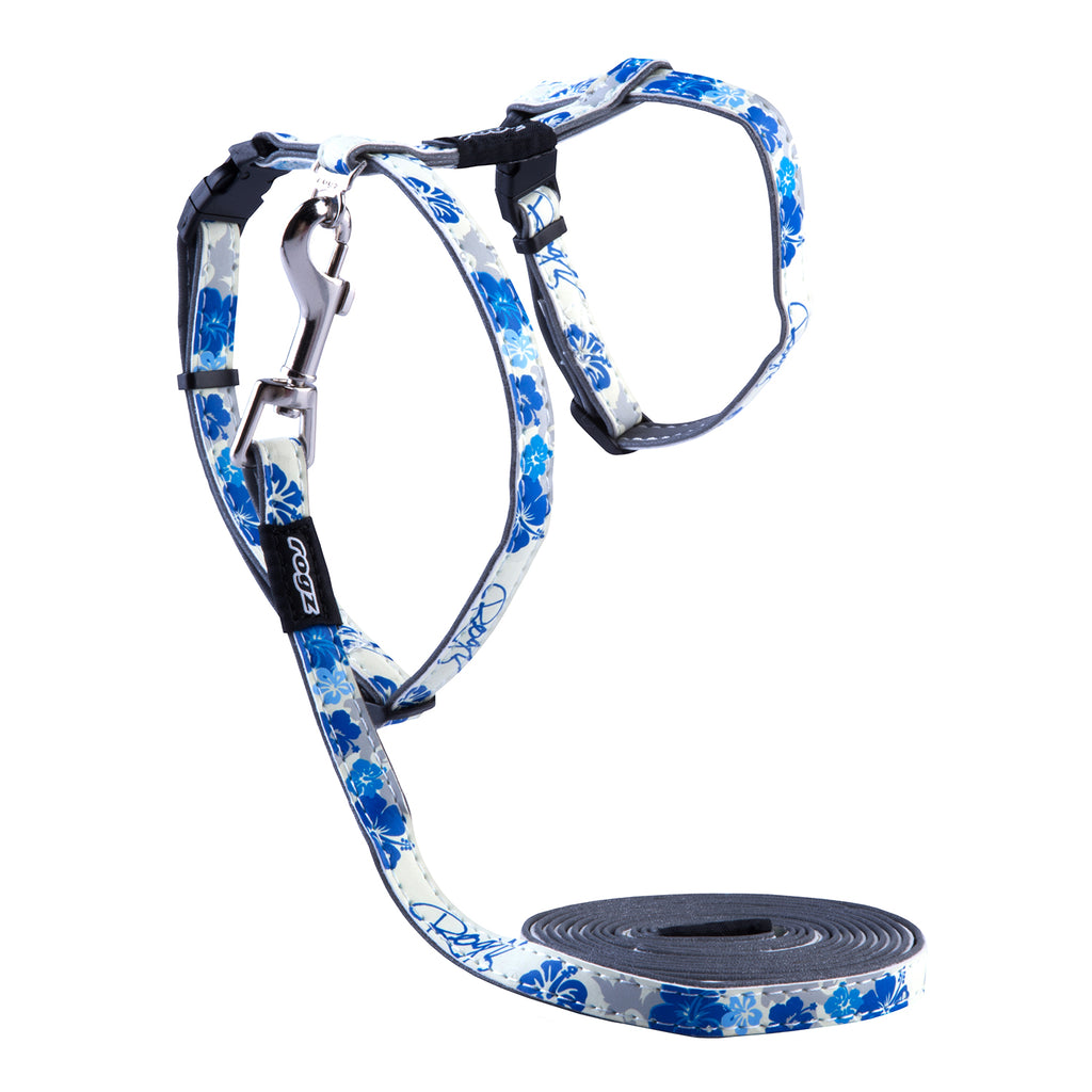 ROGZ GlowCat Glow-in-the-Dark Harness & Lead Combination