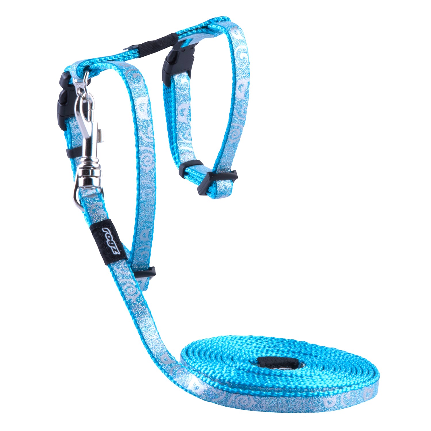 ROGZ SparkleCat Harness & Lead Combination
