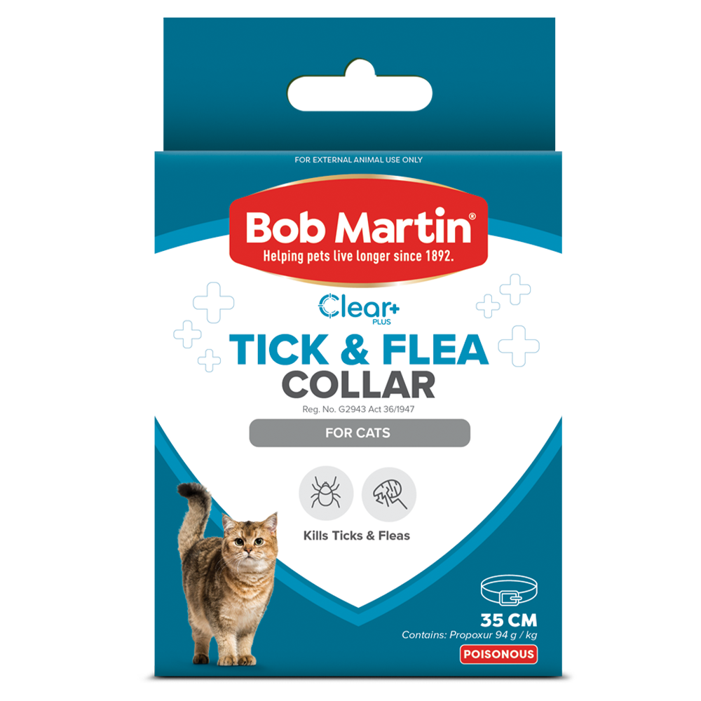 Bob Martin Clear+ Tick & Flea Collar for Cats