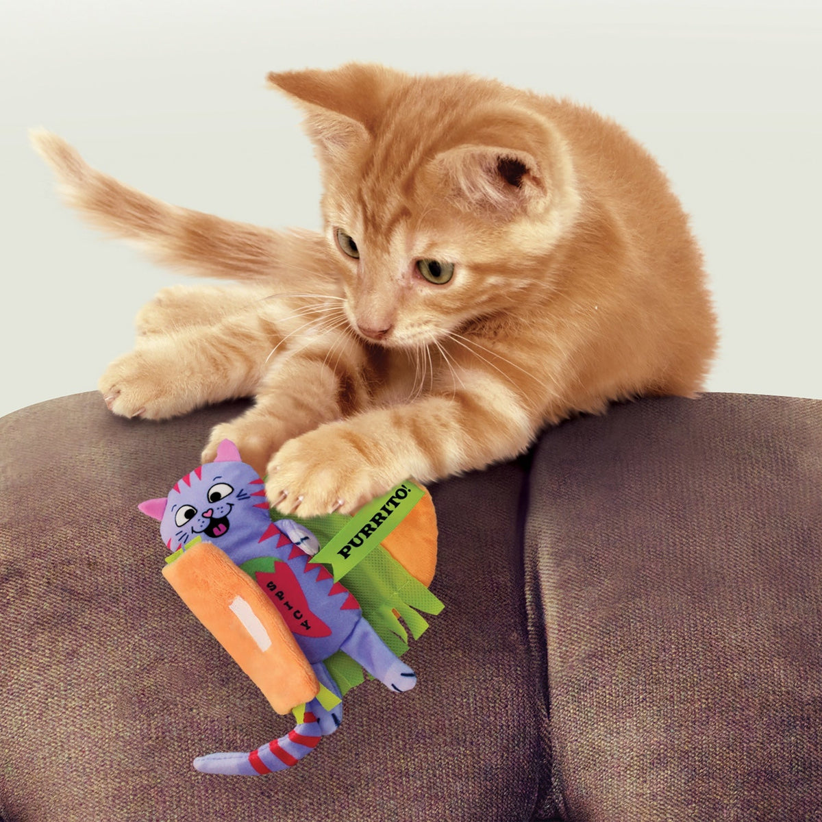KONG Pull-a-Partz Purrito - lifestyle