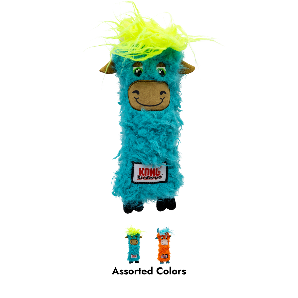 KONG Kickaroo Highland Cow - assorted colours