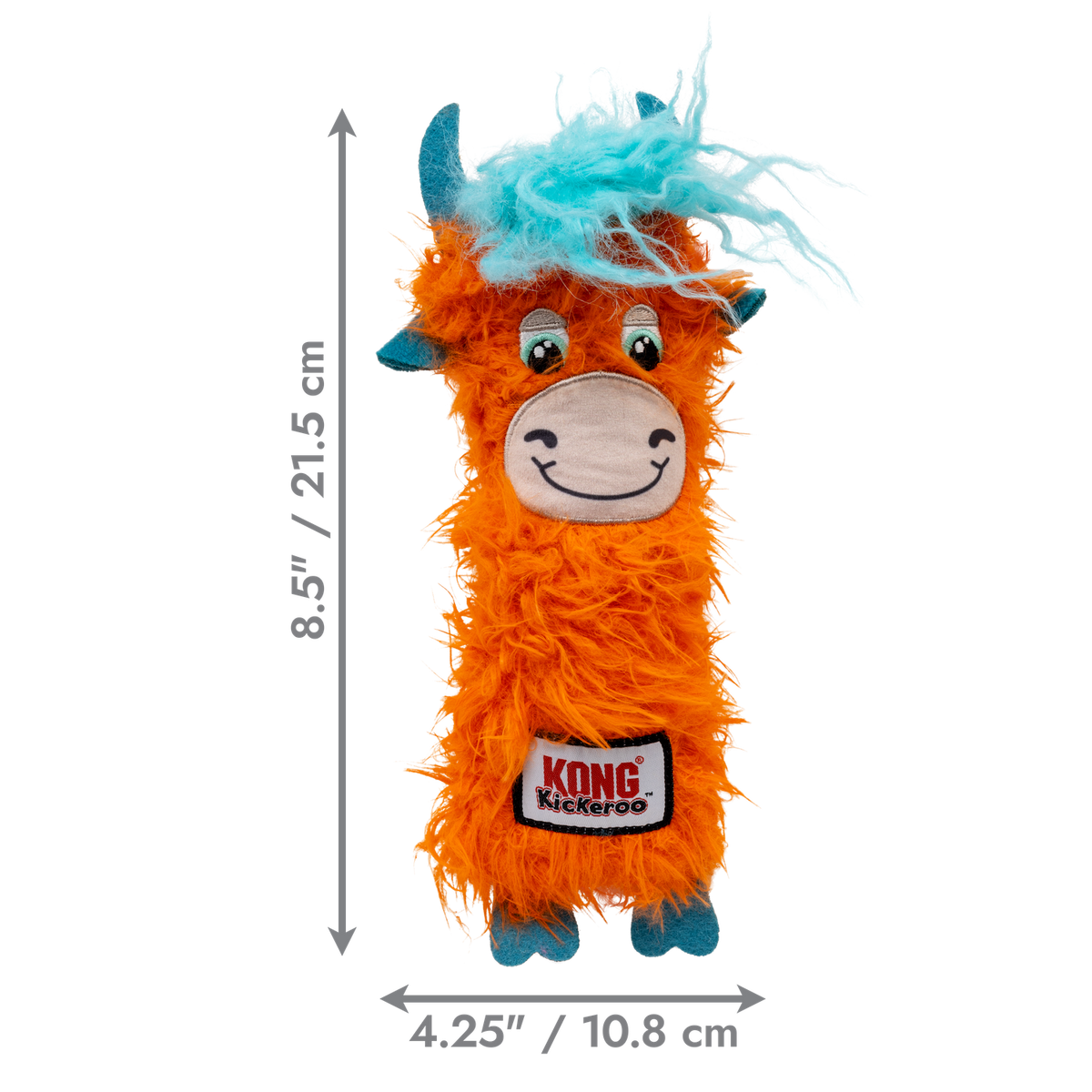 KONG Kickaroo Highland Cow - dimensions