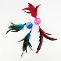 Optigro Cat Toy - Colour Ball with Double Feather