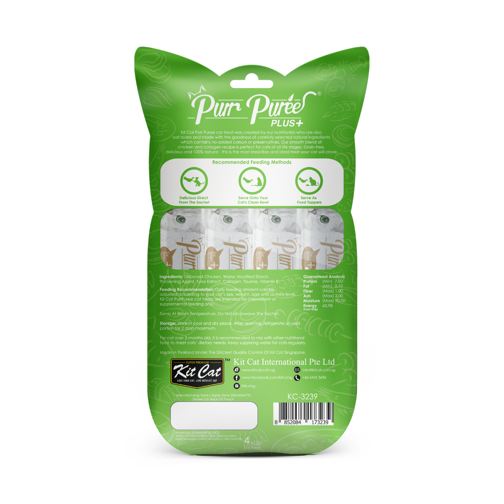 Kit Cat Purr Puree Plus+ (4 x 15g)