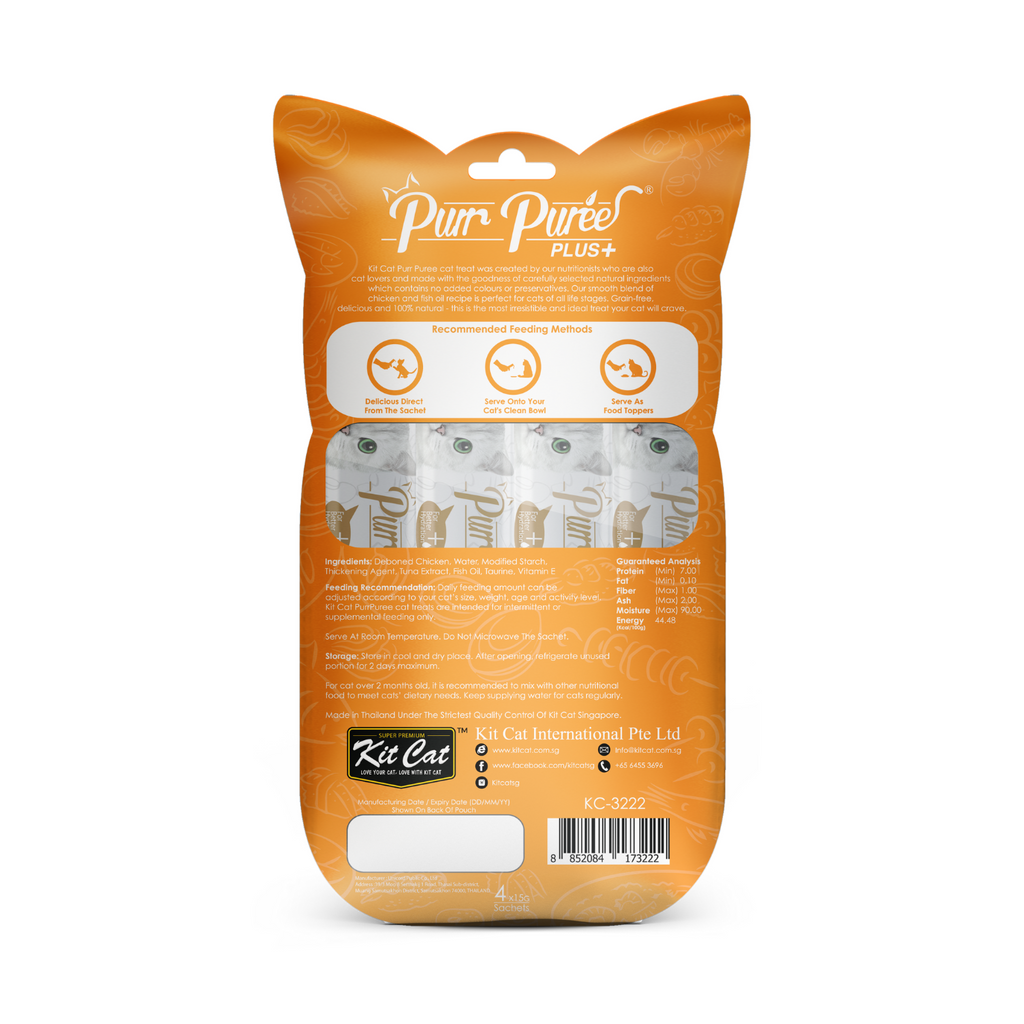 Kit Cat Purr Puree Plus+ (4 x 15g)