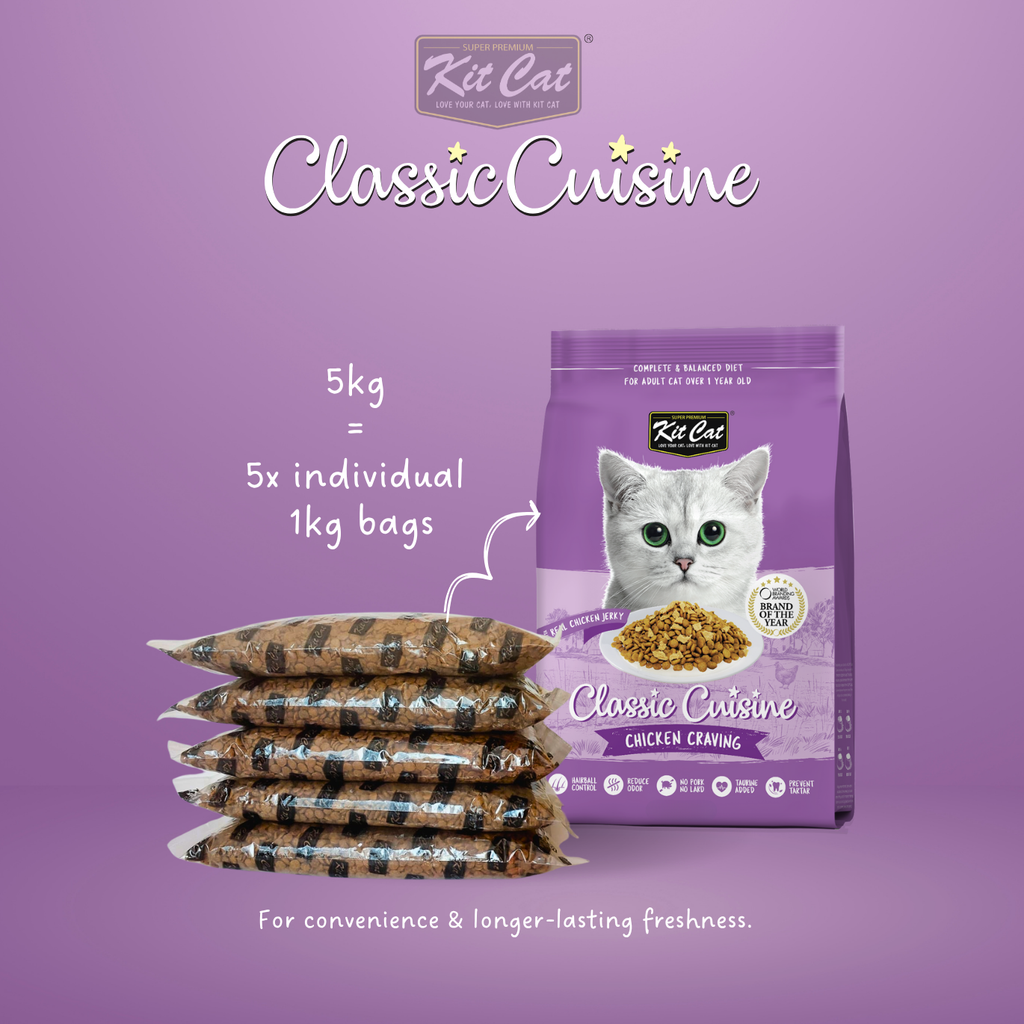 Kit Cat Classic Cuisine - Chicken Cravings (Hairball Control)