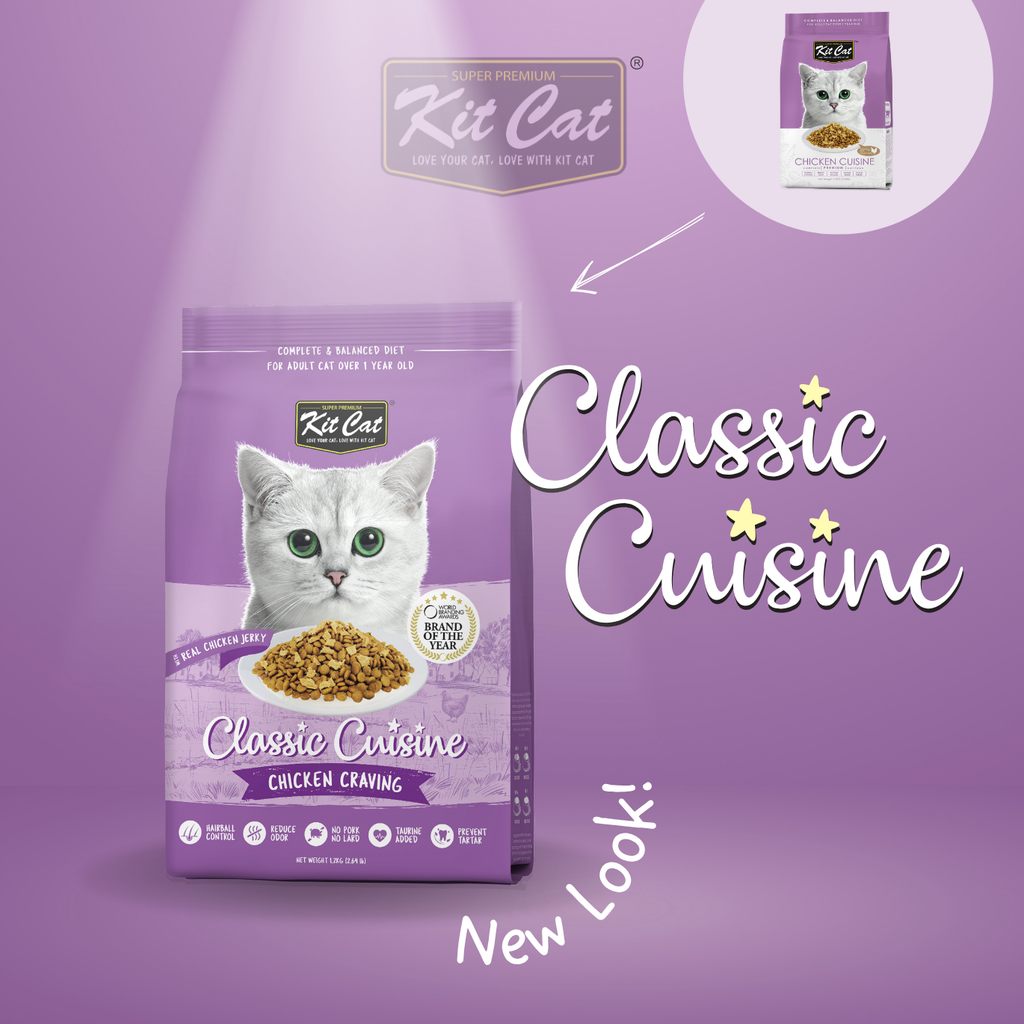 Kit Cat Classic Cuisine - Chicken Cravings (Hairball Control)