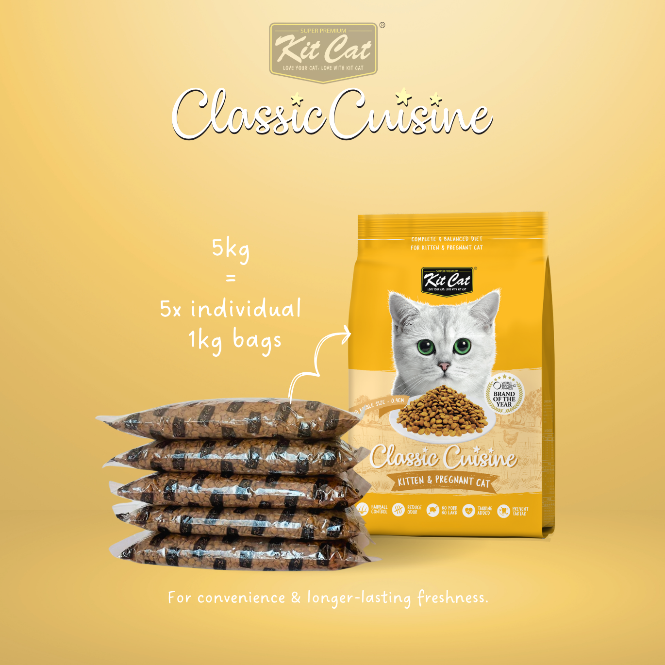Kit Cat Classic Cuisine - Kitten & Pregnant Cat (Healthy Growth)