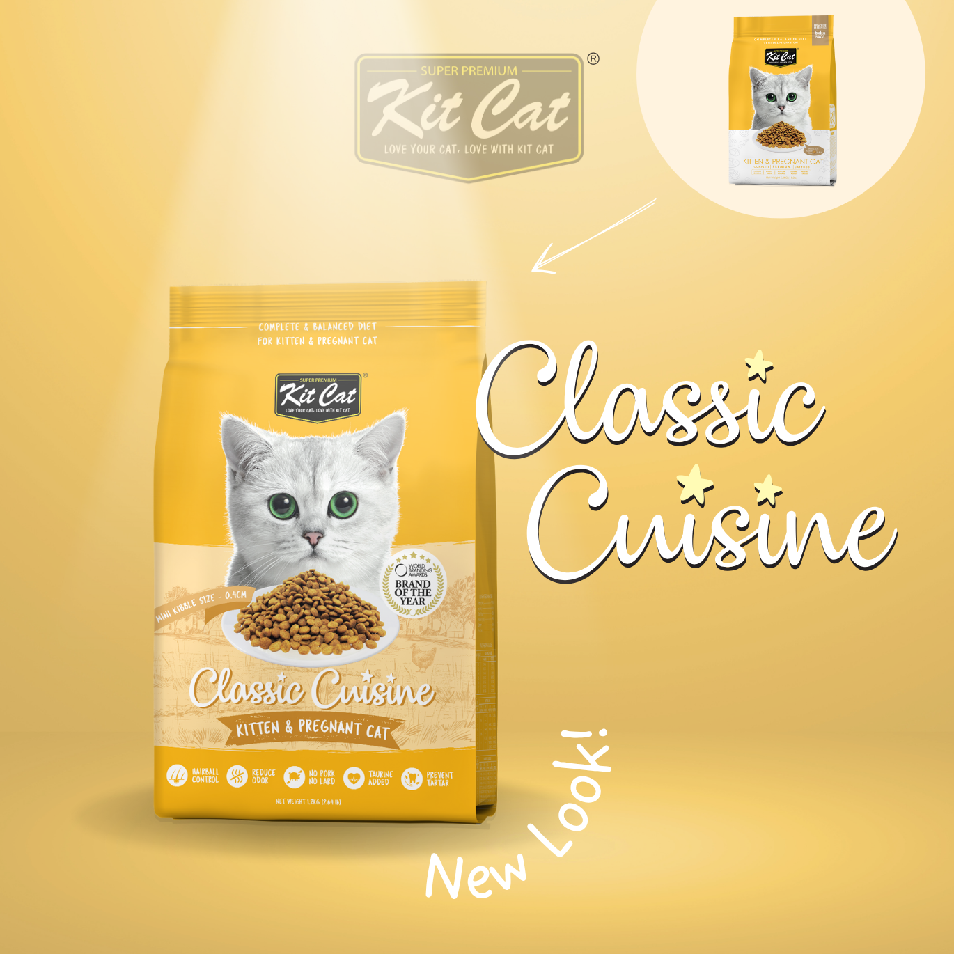 Kit Cat Classic Cuisine - Kitten & Pregnant Cat (Healthy Growth)