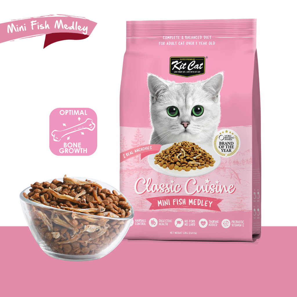 Kit Cat Classic Cuisine - Mini Fish Medley (Optimal Bone Growth)