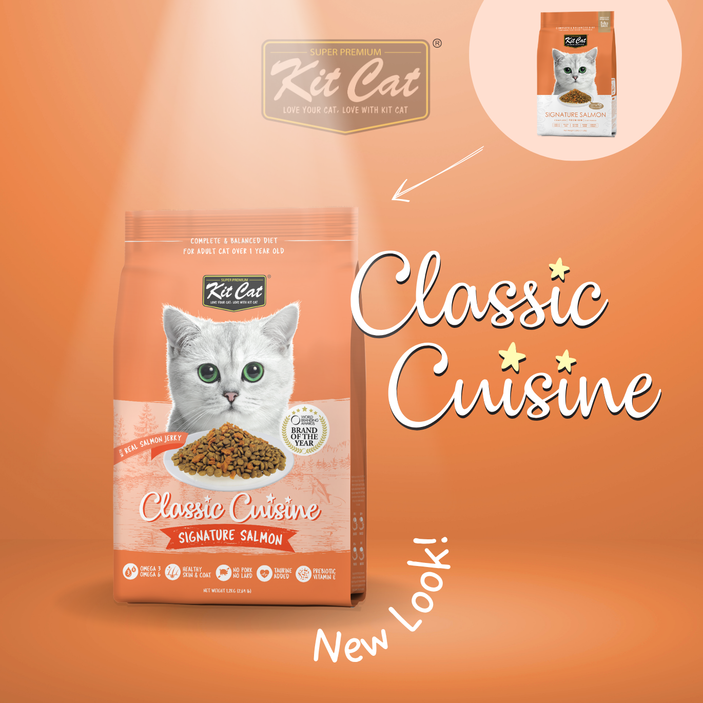 Kit-Cat-Classic Cuisine - Signature Salmon (Skin & Coat)