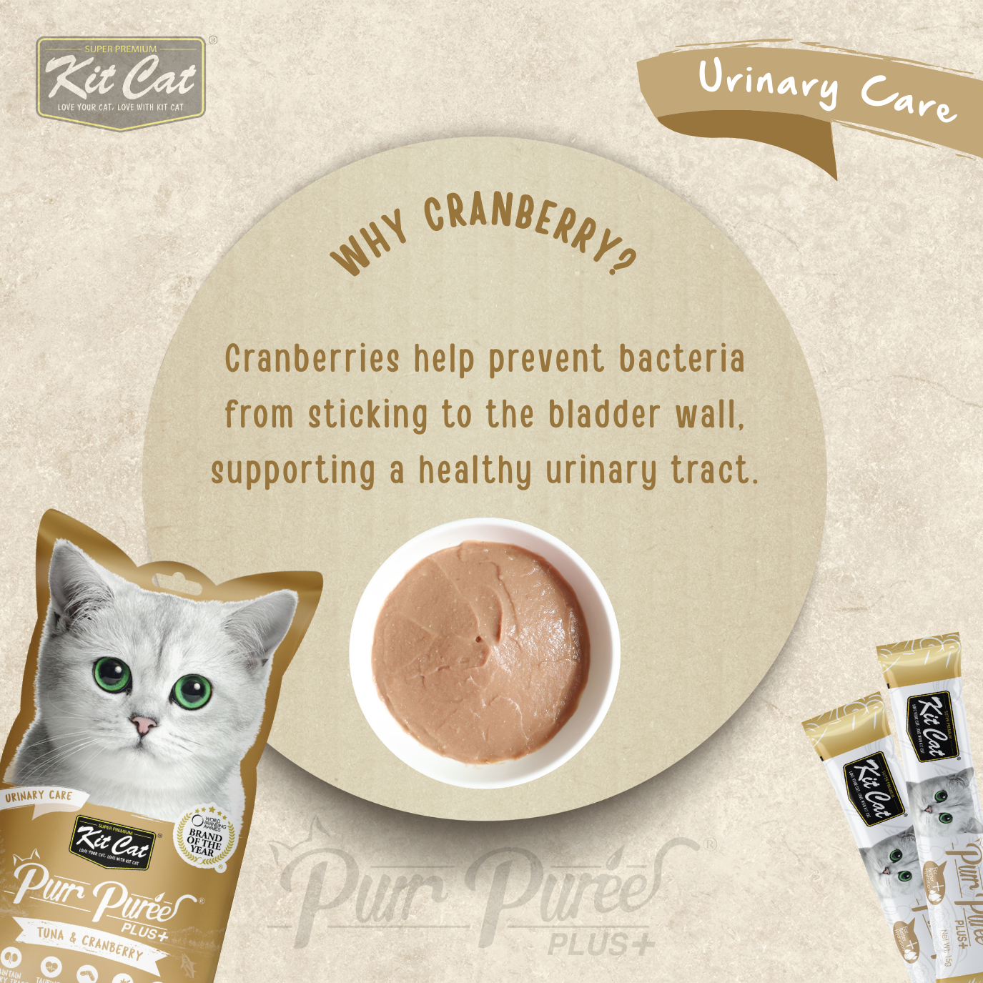 Kit Cat Purr Puree Plus+ (4 x 15g)