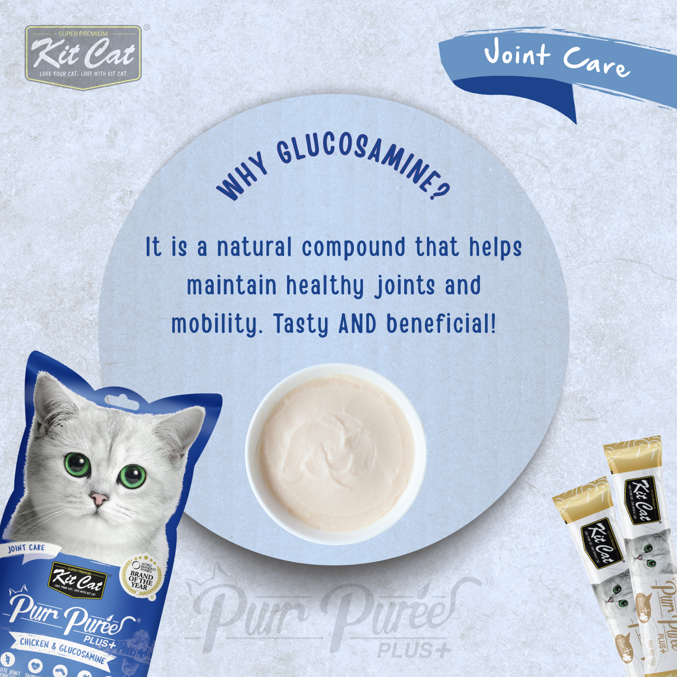 Kit Cat Purr Puree Plus+ (4 x 15g)