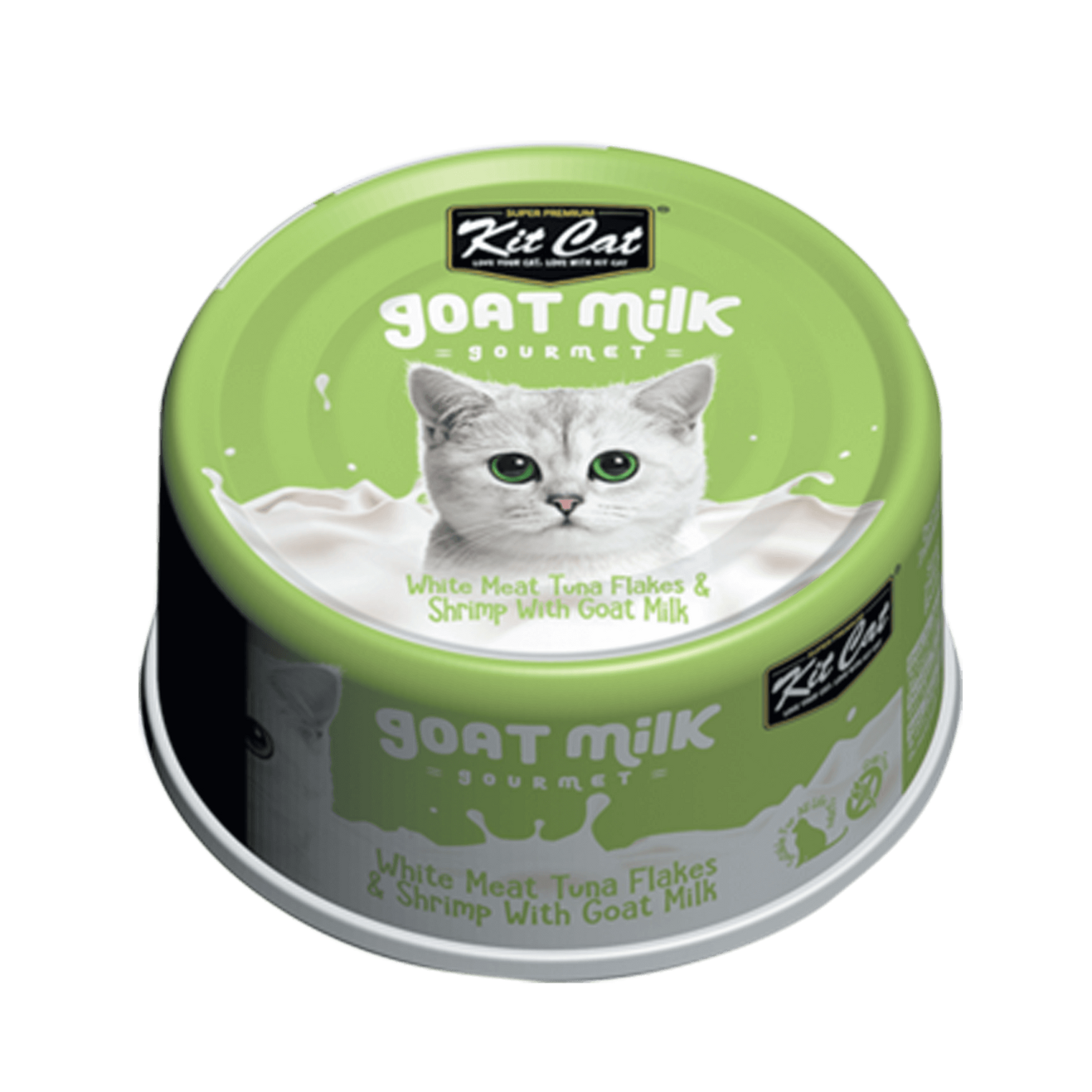 Kit Cat White Meat Tuna Flakes & Shrimp with Goat Milk (70g)