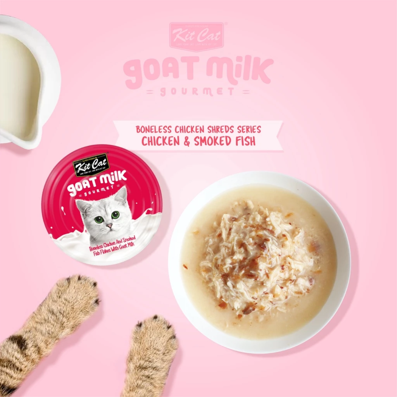 Kit Cat Boneless Chicken & Goat Milk Gourmet (70g)