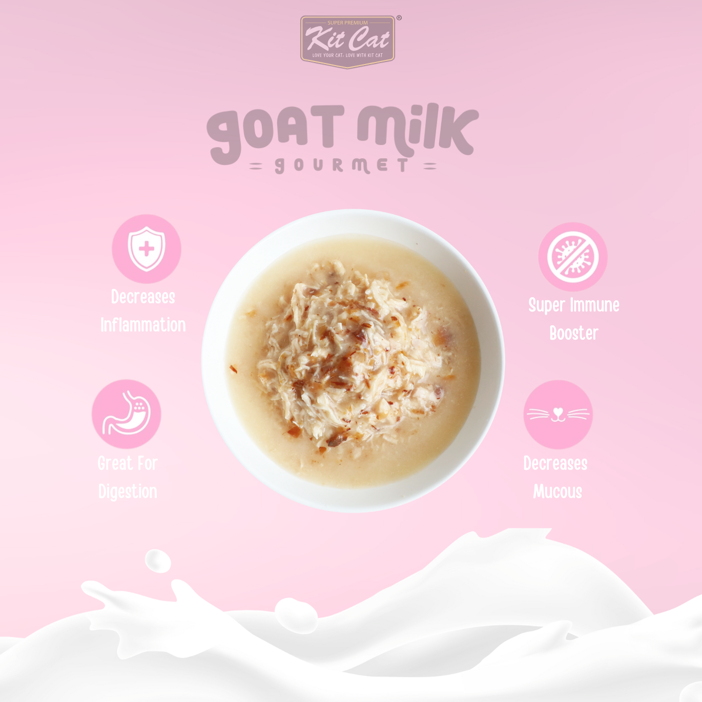 Kit Cat Boneless Chicken & Goat Milk Gourmet (70g)