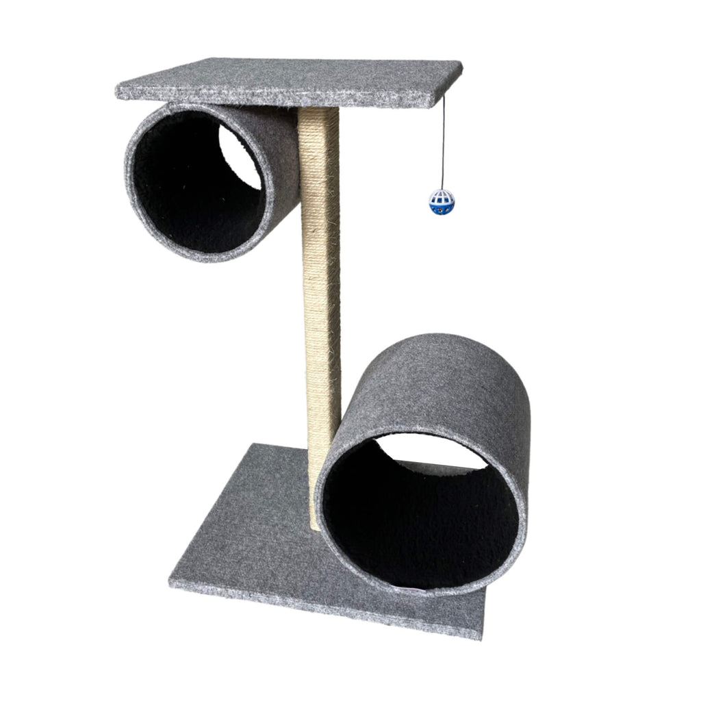 ScratzMe Hide Me 2 Cat Tree - angle