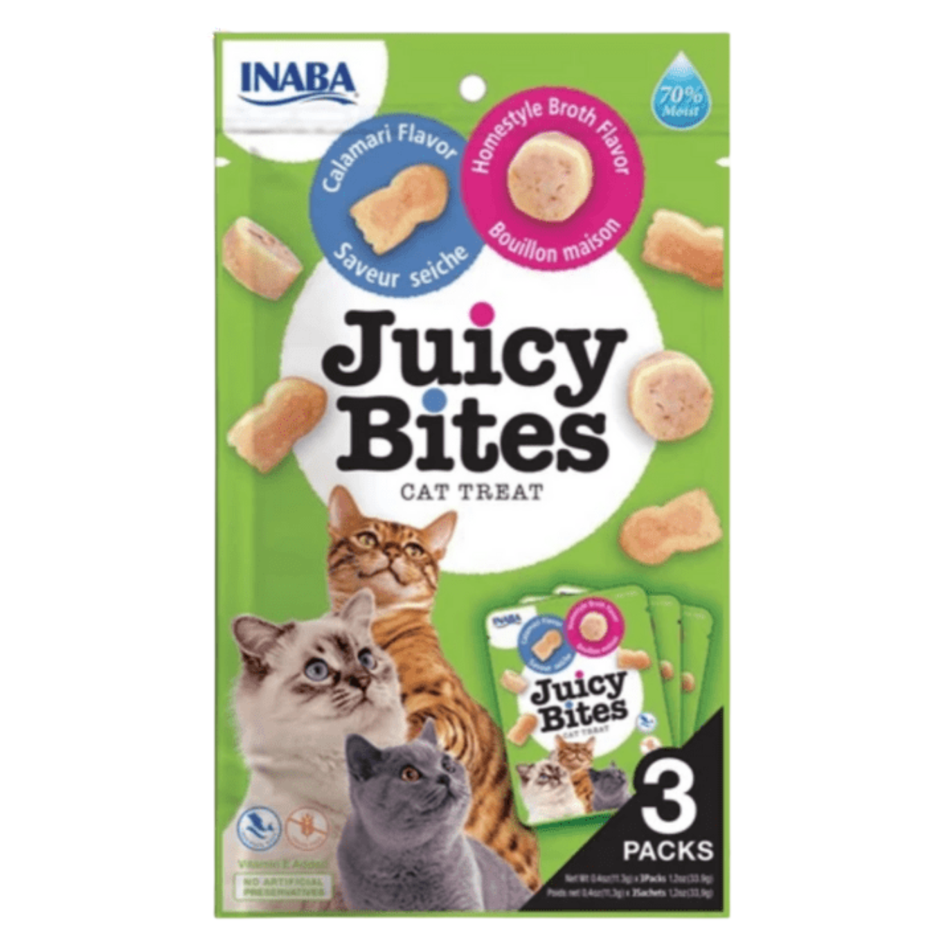 INABA Juicy Bites Cat Treats 3x11.3g
