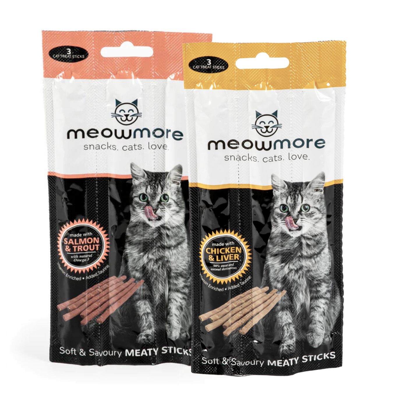 Meow More Cat Treat Sticks (15g)